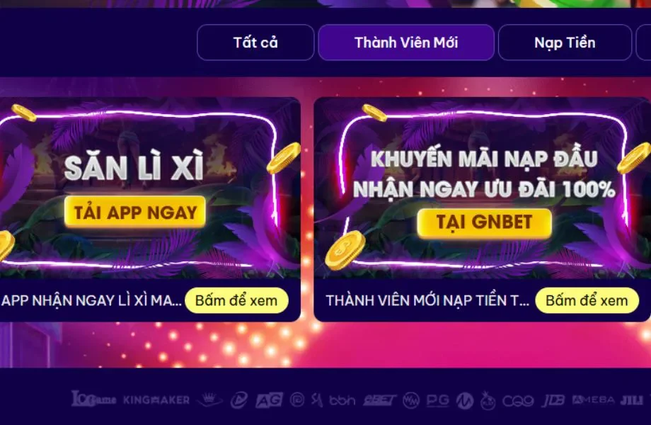 Khuyến mãi cực hời được chào đón tại Gnbet