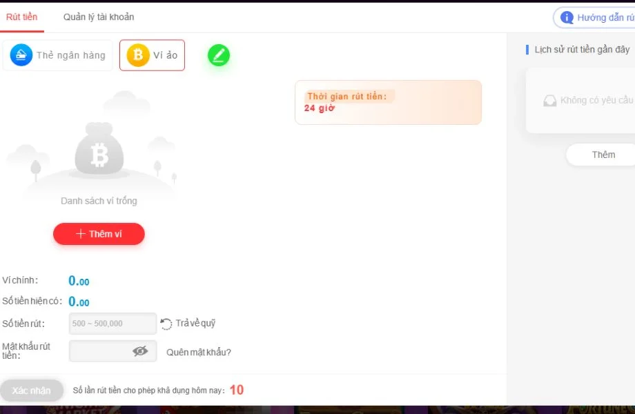 Kiểm tra kỹ thông tin trước khi rút tiền